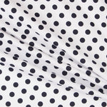 Piqué Ottoman Pois Marine - Ribes y Casals