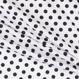 Piqué Ottoman Pois Marine - Ribes y Casals