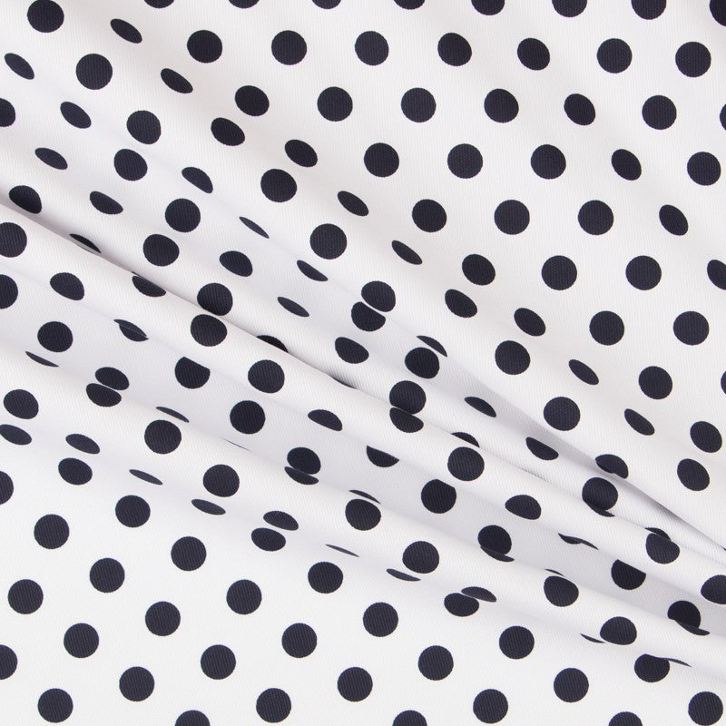 Piqué Ottoman Pois Marine - Ribes y Casals