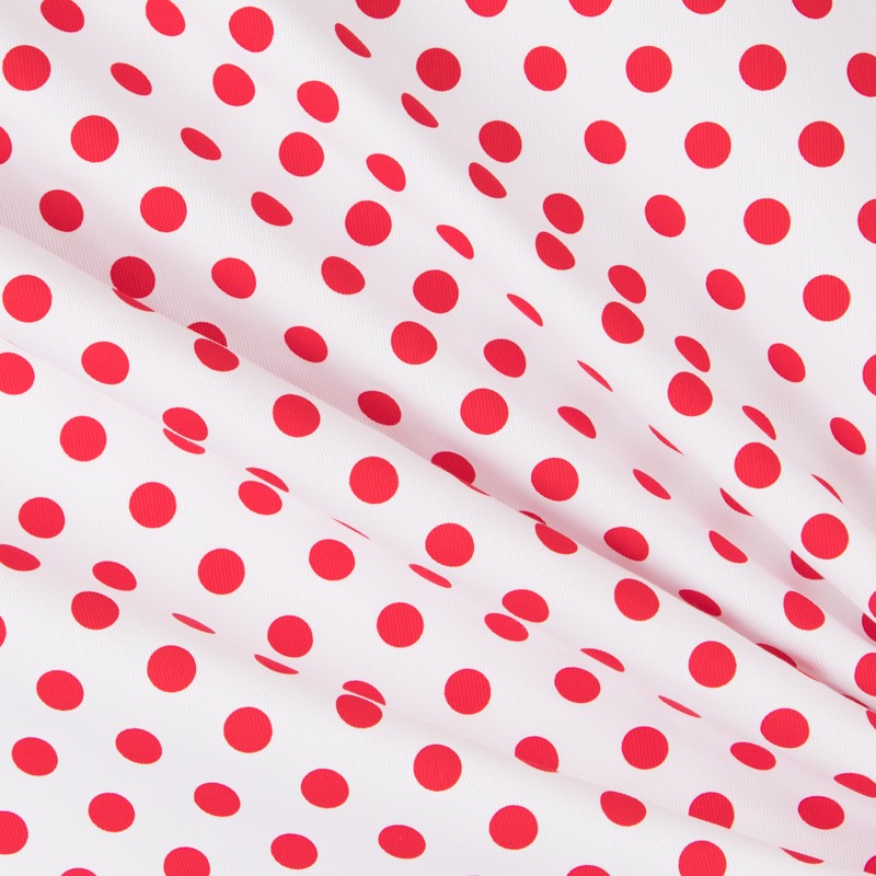 Piqué Ottoman Pois Rouge - Ribes y Casals