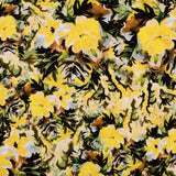 Tissu Polyester Fleur Jaune - Ribes y Casals