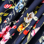 Tissu Spandez Bouquet Marine - Ribes y Casals