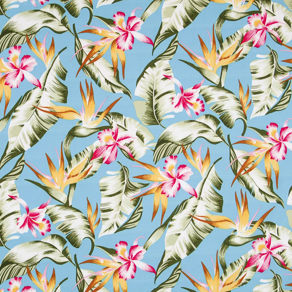 Spandex Tropical Bleu Lisse - Ribes y Casals