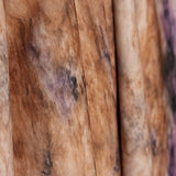 Tissu polyester plat – Imprimé abstrait mauve et camel - Ribes y Casals