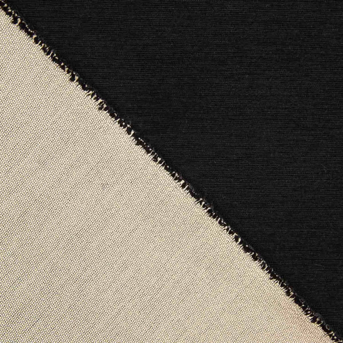 Jacquard noir uni double face - Ribes y Casals