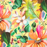 Tissu Plat Fin Tropical Multicouleur - Ribes y Casals