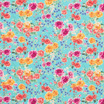 Tissu Plat Mini Crétonne Turquoise - Ribes y Casals