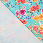 Tissu Plat Mini Crétonne Turquoise - Ribes y Casals