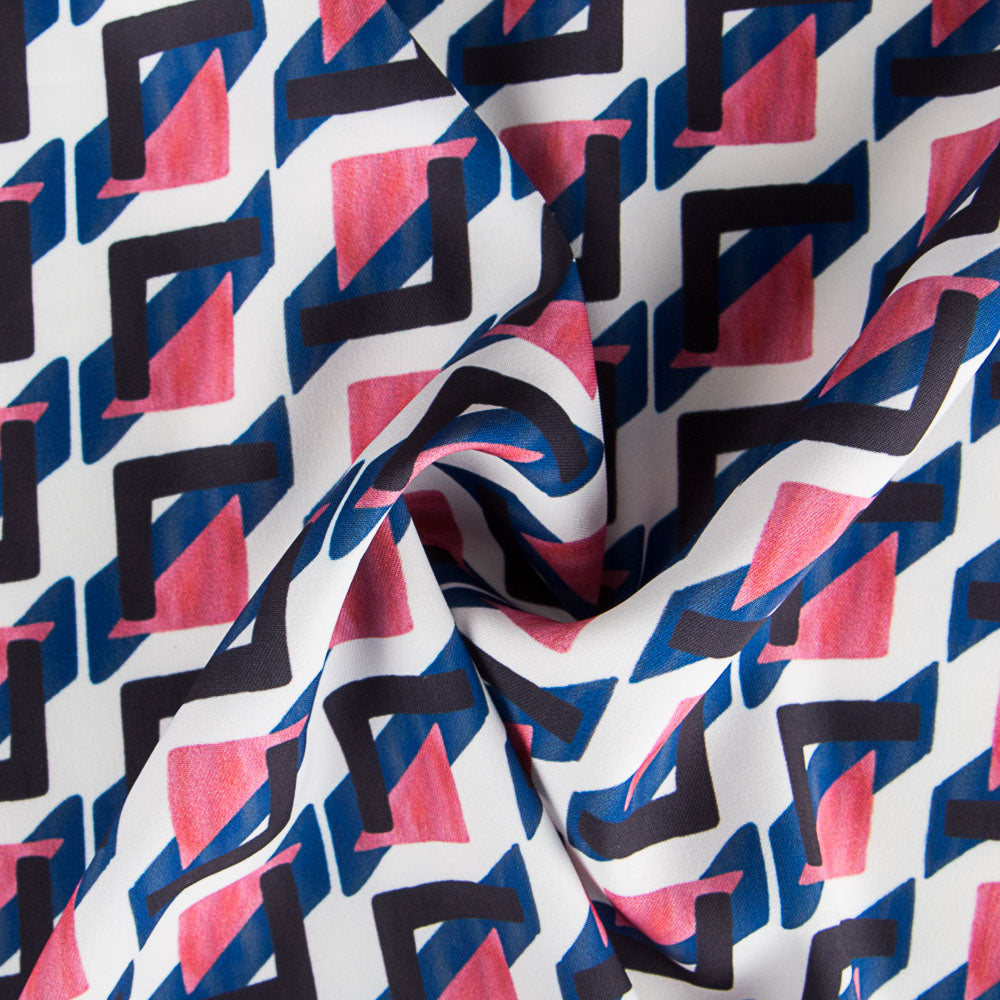 Polyester Plat Croix Fuschia - Ribes y Casals