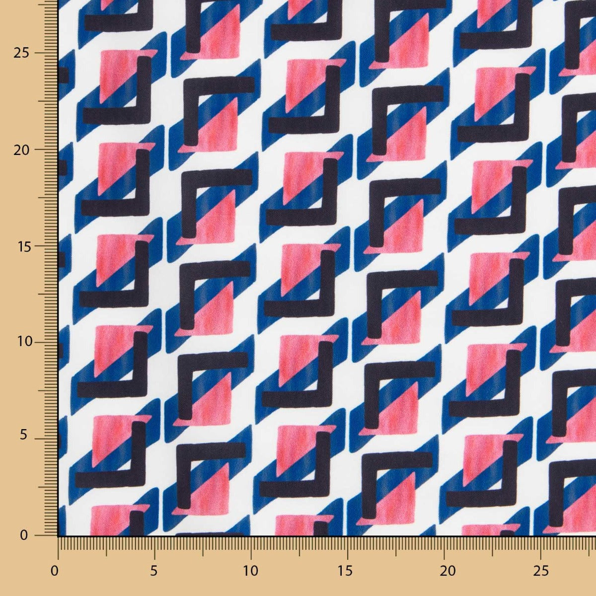 Polyester Plat Croix Fuschia - Ribes y Casals