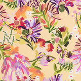 Polyester Plat Fin Fleur Jaune - Ribes y Casals