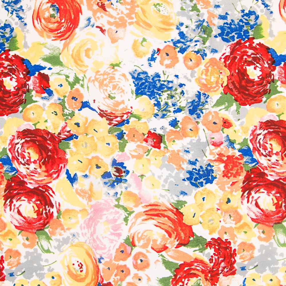 Polyester Plat Fin Roses - Ribes y Casals