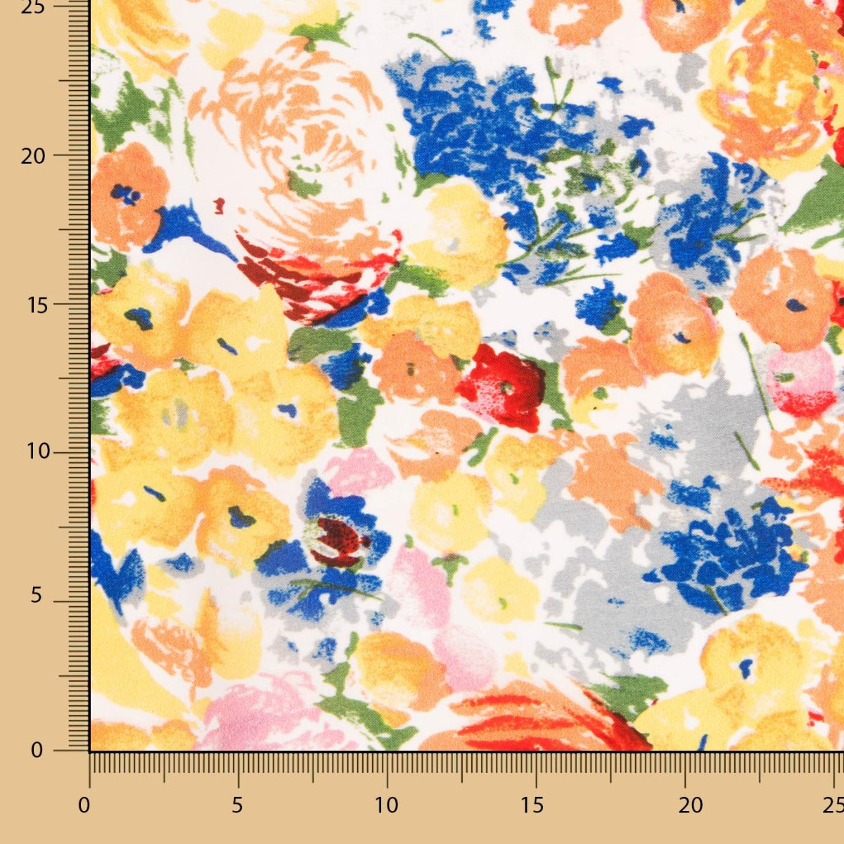 Polyester Plat Fin Roses - Ribes y Casals