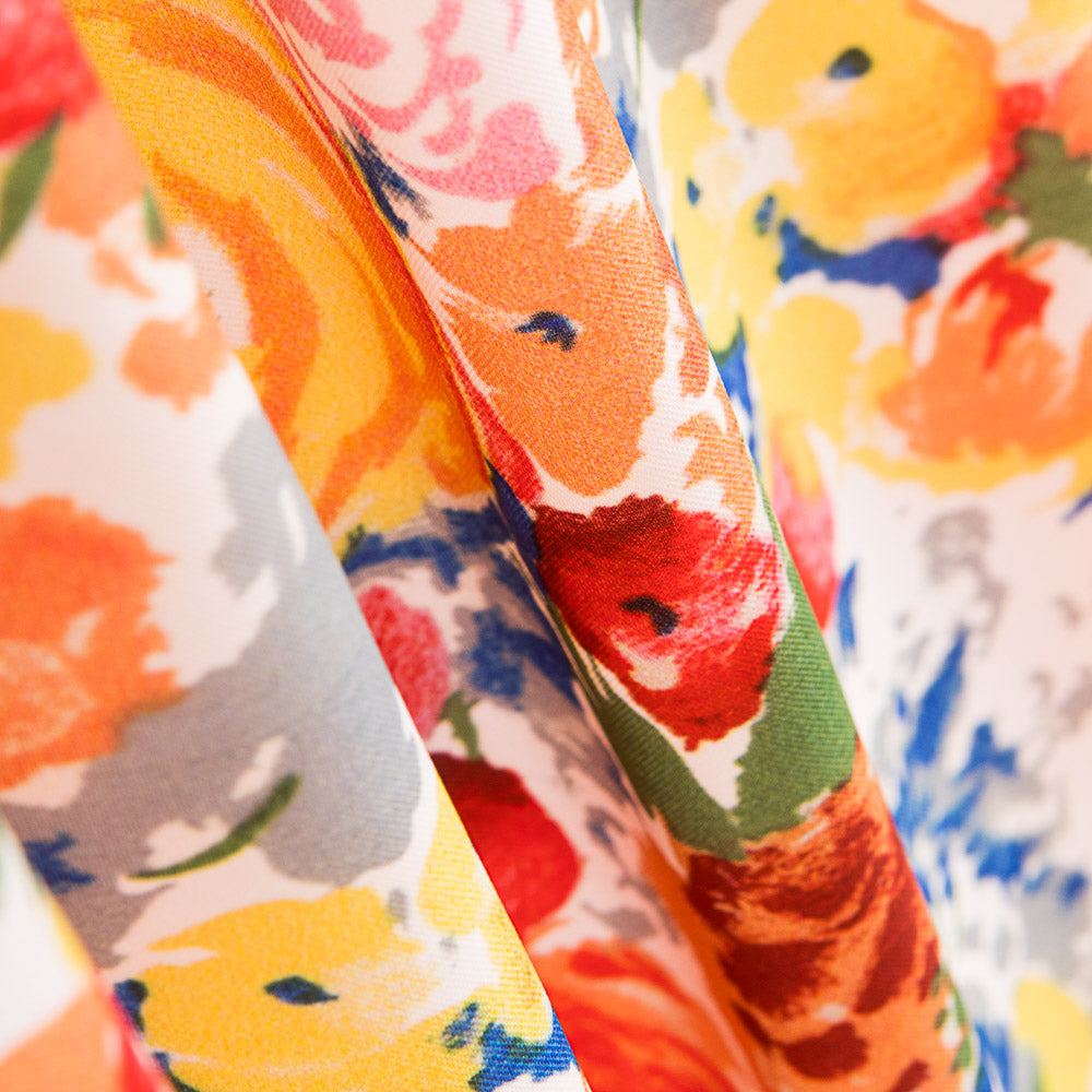 Polyester Plat Fin Roses - Ribes y Casals