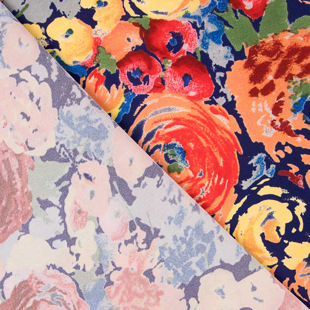 Polyester Plat Floral Vif - Ribes y Casals