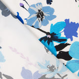 Polyester Plat Fleurs Bleues - Ribes y Casals