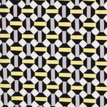 Polyester Plat Géométrique Jaune - Ribes y Casals