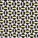Polyester Plat Géométrique Jaune - Ribes y Casals