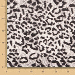 Satin Polyester Léopard Gris - Ribes y Casals