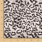 Satin Polyester Léopard Gris - Ribes y Casals