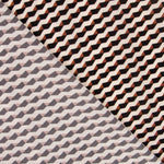 Polyester Plat Géo Marron - Ribes y Casals