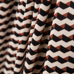 Polyester Plat Géo Marron - Ribes y Casals