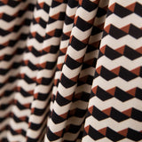 Polyester Plat Géo Marron - Ribes y Casals