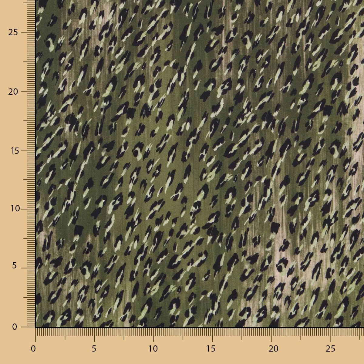 Polyester Plat Léopard Vert - Ribes y Casals