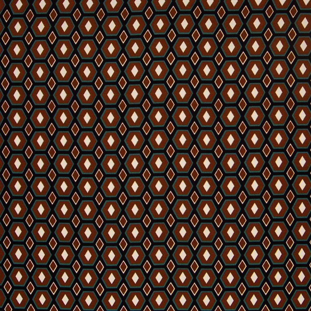 Spandex Mode Mosaïque Marron - Ribes y Casals