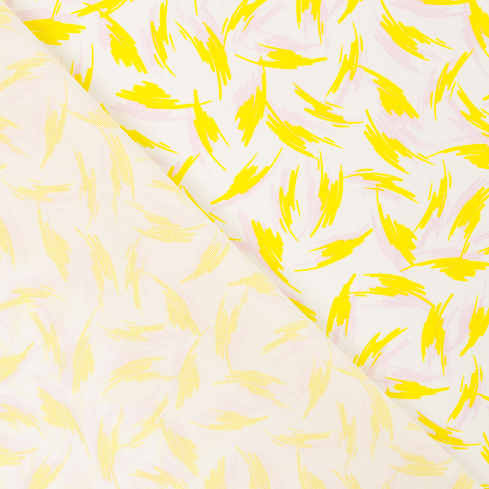 Tissu Spandex Traits Jaune - Ribes y Casals