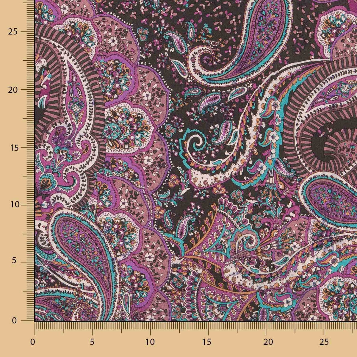 Viscose Spandex Plat Cachemire Bougainvillier - Ribes y Casals