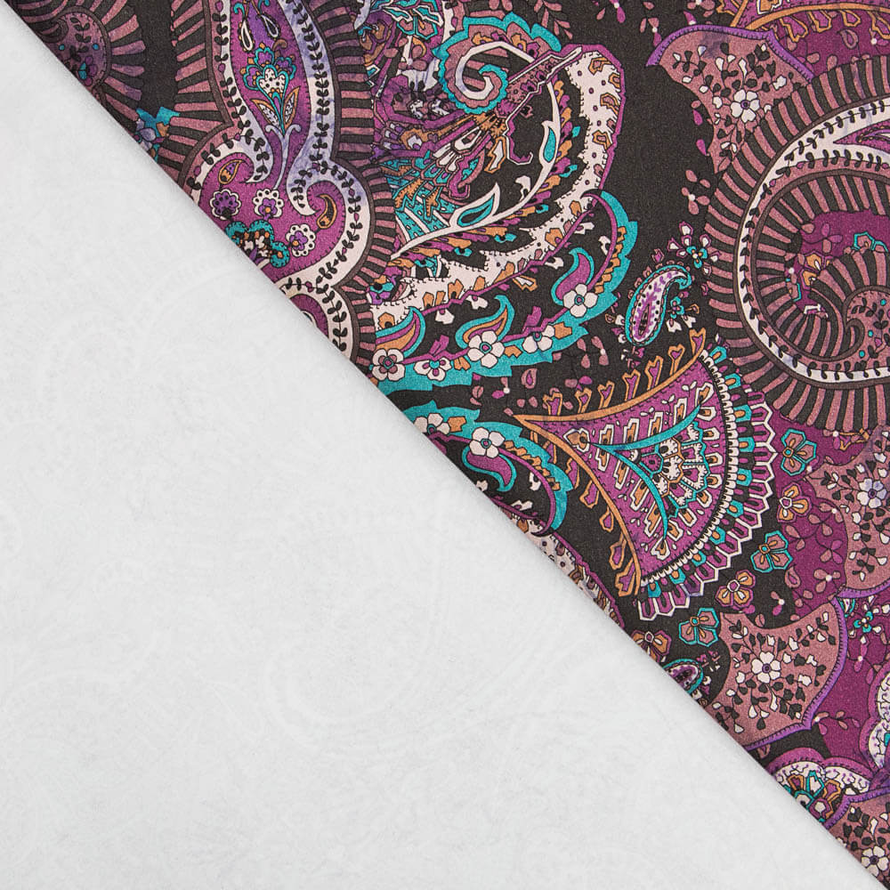 Viscose Spandex Plat Cachemire Bougainvillier - Ribes y Casals