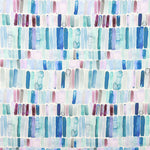 Viscose Spandex Géométrique Bleu - Ribes y Casals