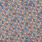 Spandex Plat Viscose Petite Fleur Bleu - Ribes y Casals