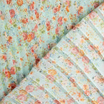 Mousseline Plissé Bambula Primavaera Aqua - Ribes y Casals