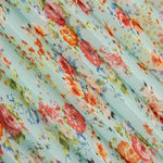 Mousseline Plissé Bambula Primavaera Aqua - Ribes y Casals