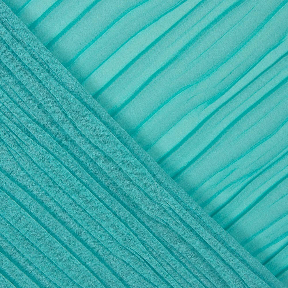 Tissu Gaze Plissée Polyester Aiguemarine - Ribes y Casals