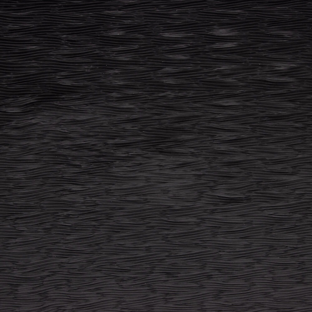 Tissu Satiné Polyester Noir Plissé - Ribes y Casals