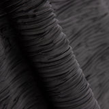 Tissu Satiné Polyester Noir Plissé - Ribes y Casals