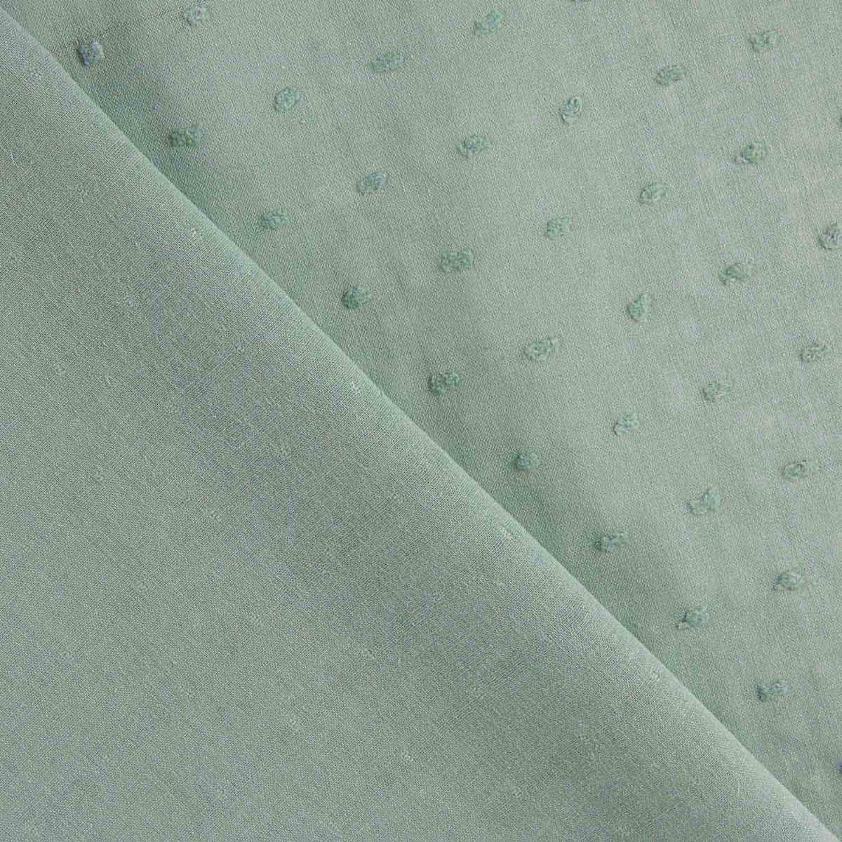 Plumeti de coton bleu baltique - Ribes y Casals