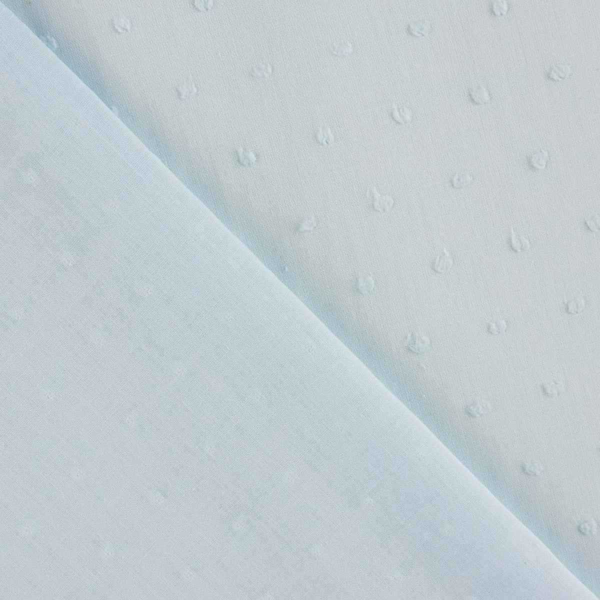 Plumeti de coton bleu ciel - Ribes y Casals