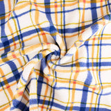 Polaire Mouton Carreaux Bleu et Écru - Ribes y Casals