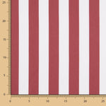 Polyester rouge rayé uni - Ribes y Casals