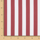 Polyester rouge rayé uni - Ribes y Casals