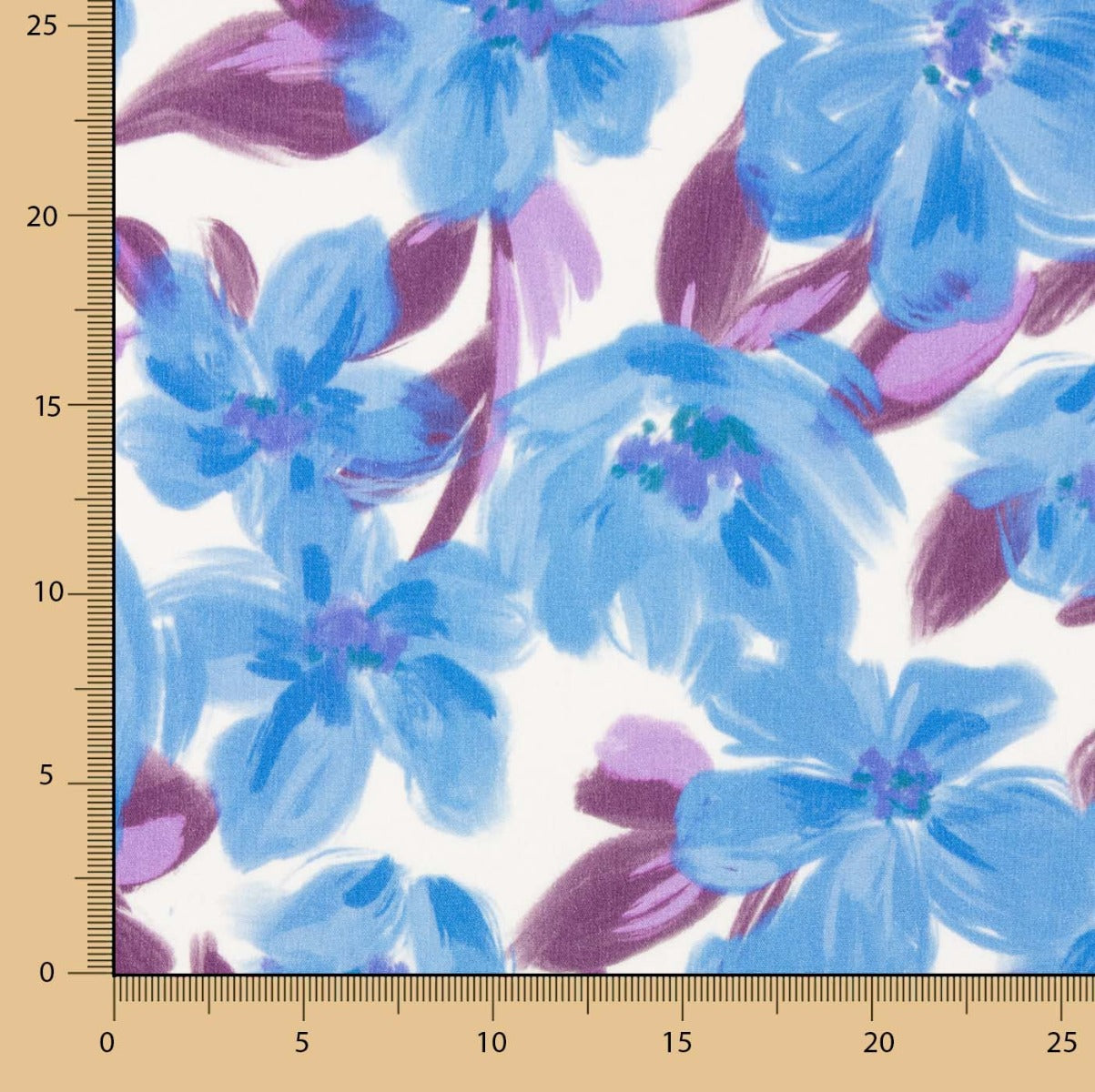 Bluish Flower viscose - Ribes y Casals