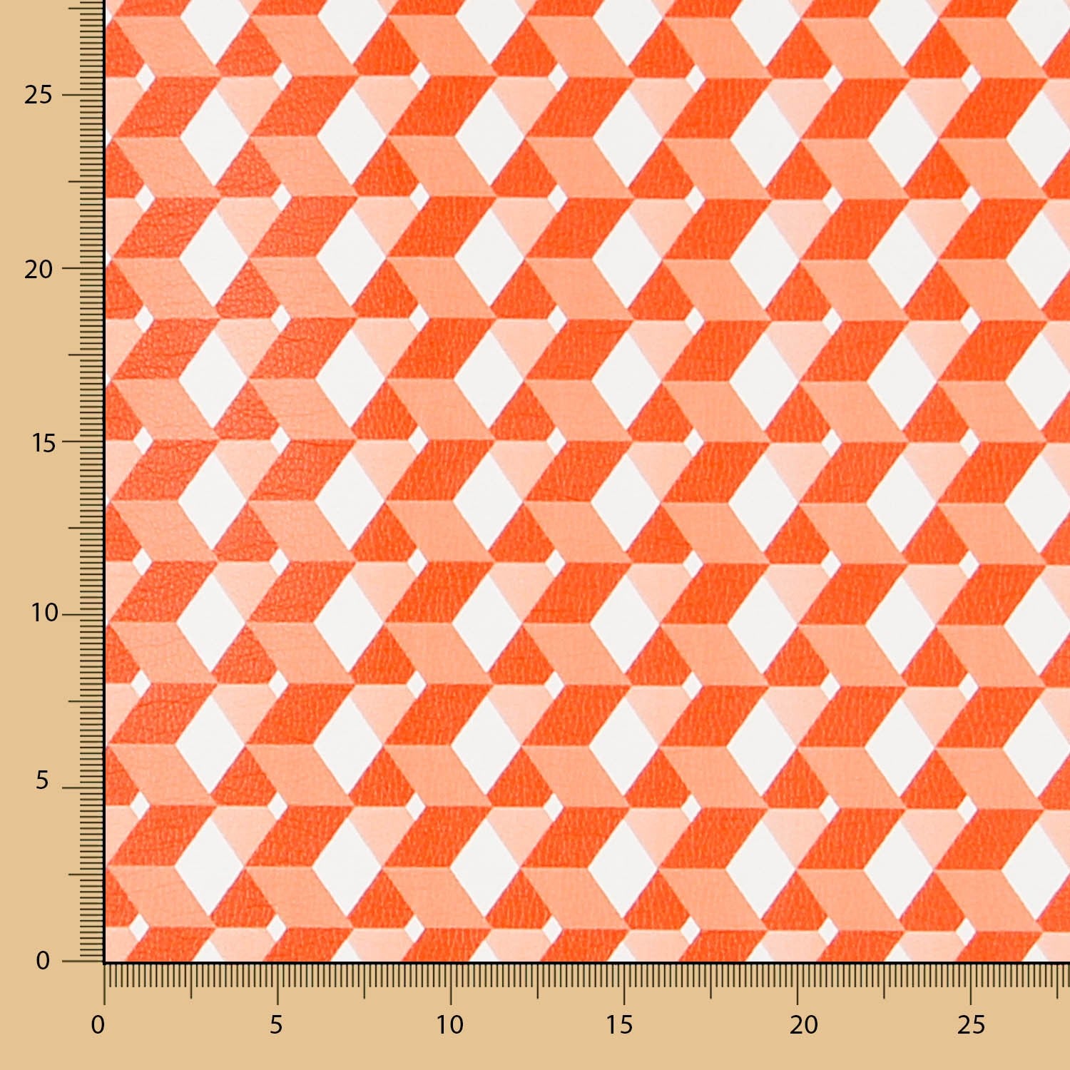 Cuir Synthétique 3d Orange - Ribes y Casals