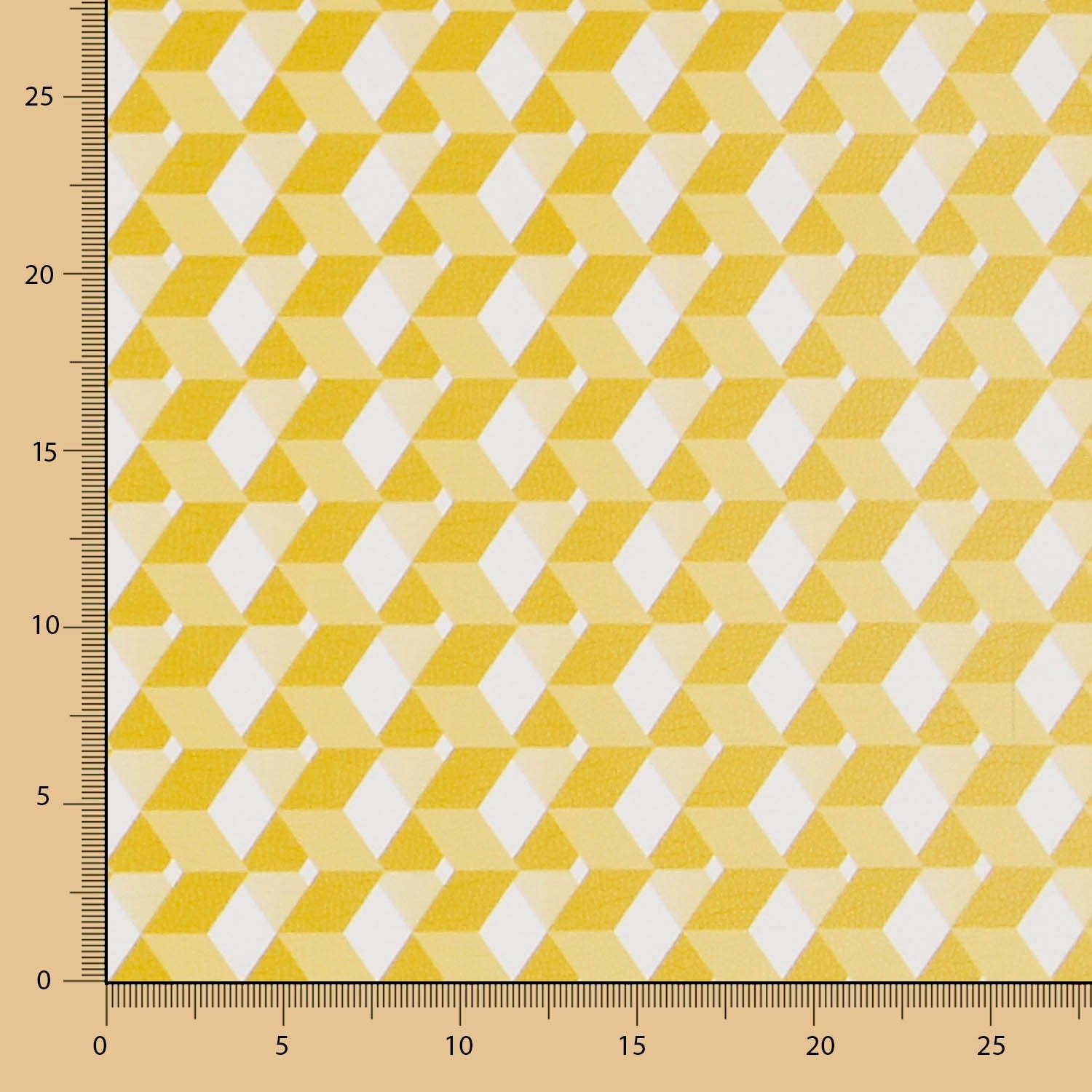 Cuir Synthétique Ocre 3d - Ribes y Casals