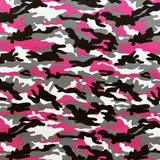 Similicuir Camouflage Fuchsia - Ribes y Casals