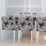 Tissu Similicuir Palmiers Noir - Ribes y Casals