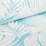 Tissu Similicuir Palmiers Turquoise - Ribes y Casals